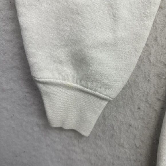 Vintage Christmas Sweatshirt Womens Large L White Gymnasts Beam on The Holidays - Picture 5 of 13